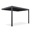 Automatyczna pergola przyścienna z oświetleniem ELEGANCE WALL AUTOMATIC 3x4 Anthracite - Gutroof