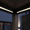 Automatyczna pergola przyścienna z oświetleniem ELEGANCE WALL AUTOMATIC 3x6 Anthracite/Light Grey - Gutroof