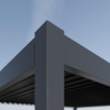 Automatyczna pergola przyścienna z oświetleniem LED 3x3 ELEGANCE WALL AUTOMATIC, Anthracite - Gutroof