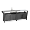 Barek schowek ogrodowy Keter UNITY CHEF 415L Graphite