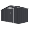 Domek narzędziowy drewutnia MADISON 342x191cm Cold Grey - HARDMAISTER