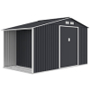 Domek narzędziowy drewutnia MADISON 342x191cm Cold Grey - HARDMAISTER