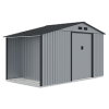 Domek narzędziowy drewutnia MADISON 342x191cm Light Grey - HARDMAISTER