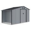 Domek narzędziowy drewutnia MADISON 342x191cm Light Grey - HARDMAISTER