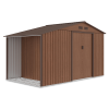 Domek narzędziowy drewutnia MADISON 342x191cm Walnut - HARDMAISTER