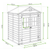Domek narzędziowy SCALA 6x5 DD  Dark Grey - 185x152cm - KETER