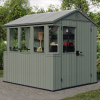 Domek narzędziowy ze szklarnią 2w1 POTTING SHED 6x8 zielony - 190x244cm - Keter