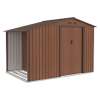 Domek ogrodowy drewutnia MADISON 278x191cm Walnut - Hardmaister