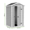 Domek ogrodowy MANOR 4x3s - 117x94cm - KETER