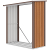 Stojak na drewno, drewutnia DENVER 182x89cm Oak Brown - Hardmaister