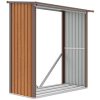 Stojak na drewno, drewutnia DENVER 182x89cm Oak Brown - Hardmaister