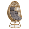 Fotel obrotowy z technorattanu HOLIDAY Beige