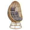 Fotel obrotowy z technorattanu HOLIDAY Beige