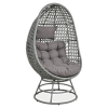 Fotel obrotowy z technorattanu HOLIDAY Grey