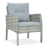 Fotel technorattanowy CORTINA Dolphin Grey