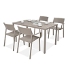 Komplet ogrodowy Nardi TRILL/CUBE 140 4+1 Tortora