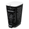 Kosz na odpady z pedałem 45L Coffee Menu - KETER