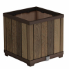 Kwadratowa donica Deco square 45,5 x 45,5 x  45,5 cm Keter Walnut