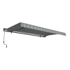 Markiza tarasowa PREMIUM 450x300 Grey/White - Gutroof