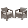 Meble ogrodowe CORFU DUO Cappuccino