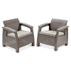 Meble ogrodowe CORFU DUO Cappuccino