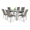 Meble technorattanowe FIESTA/VENECJA 6+1 Dolphin Grey