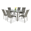 Meble technorattanowe FIESTA/VENECJA 6+1 Dolphin Grey