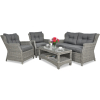 Meble z technorattanu TRIVENTO 2 Stone Grey