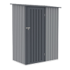 Metalowa szopka ogrodowa KENT 143x89cm Light Grey - HARDMAISTER