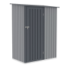 Metalowa szopka ogrodowa KENT 143x89cm Light Grey - HARDMAISTER