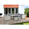 Narożnik technorattan MONIZ DINING PLUS Stone Grey