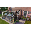 Ogród zimowy Oranżeria SOHO Black 505x290cm Solid PC + Glass - Gutroof