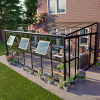 Ogród zimowy Oranżeria SOHO Black 505x290cm Solid PC + Glass - Gutroof
