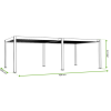 Pergola elektryczna tarasowa z oświetleniem DELUXE PRO AUTOMATIC 4x8 Anthracite - Gutroof