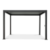Pergola ogrodowa aluminiowa Premium Anthracite 3x4 - Gutroof