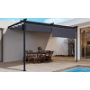 Pergola tarasowa przyścienna SPRINT WALL PLUS 4x2,7m Anthracite/Grey - HARDMAISTER