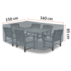 Pokrowiec na meble jadalniane 160x150x85cm - LIS PROM