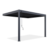 Przyścienna pergola ELEGANCE WALL 3x4 Anthracite - Gutroof