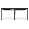 Przyścienna pergola ELEGANCE WALL 3x6 Anthracite - Gutroof