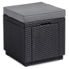 Pufa ze schowkiem CUBE Graphite