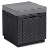 Pufa ze schowkiem CUBE Graphite