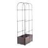 Skrzynia uprawowa + stojak zaokrąglony GROW ROUND SET 84x42x180cm - CULTIVO