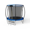 Trampolina ogrodowa 8FT 244cm + drabinka + siatka na obuwie, niebieska  - Fuunky