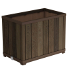 Wysoka donica Deco rectangle 45,5 x 76 x  55 cm Keter Walnut