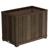 Wysoka donica Deco rectangle 45,5 x 76 x  55 cm Keter Walnut