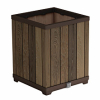 Wysoka donica Deco square 45,5 x 45,5 x 55 cm Keter Walnut