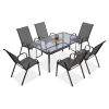 Zestaw mebli ogrodowych BOLOGNA 150/6 Light Grey