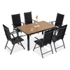 Zestaw mebli ogrodowych SYDNEY Dark grey / Teak