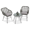 Zestaw na balkon KUBU 2+1, Grey - LIS PROM