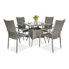 Zestaw ogrodowy technorattan FIESTA/LUGO 4+1 Dolphin Grey